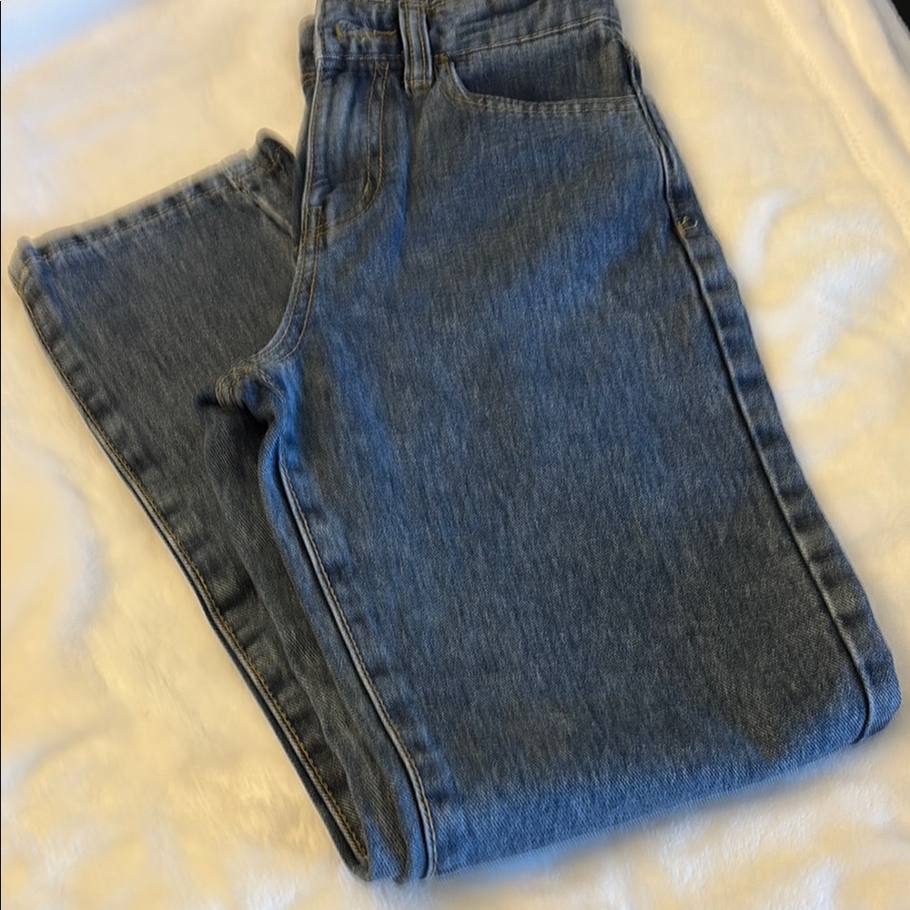 Francesca's Collections Blue Denim Jeans Straight Leg